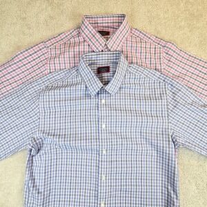 UNTUCKit Mens Shirt Lot (2) Long Sleeve Button Up Size M Plaid